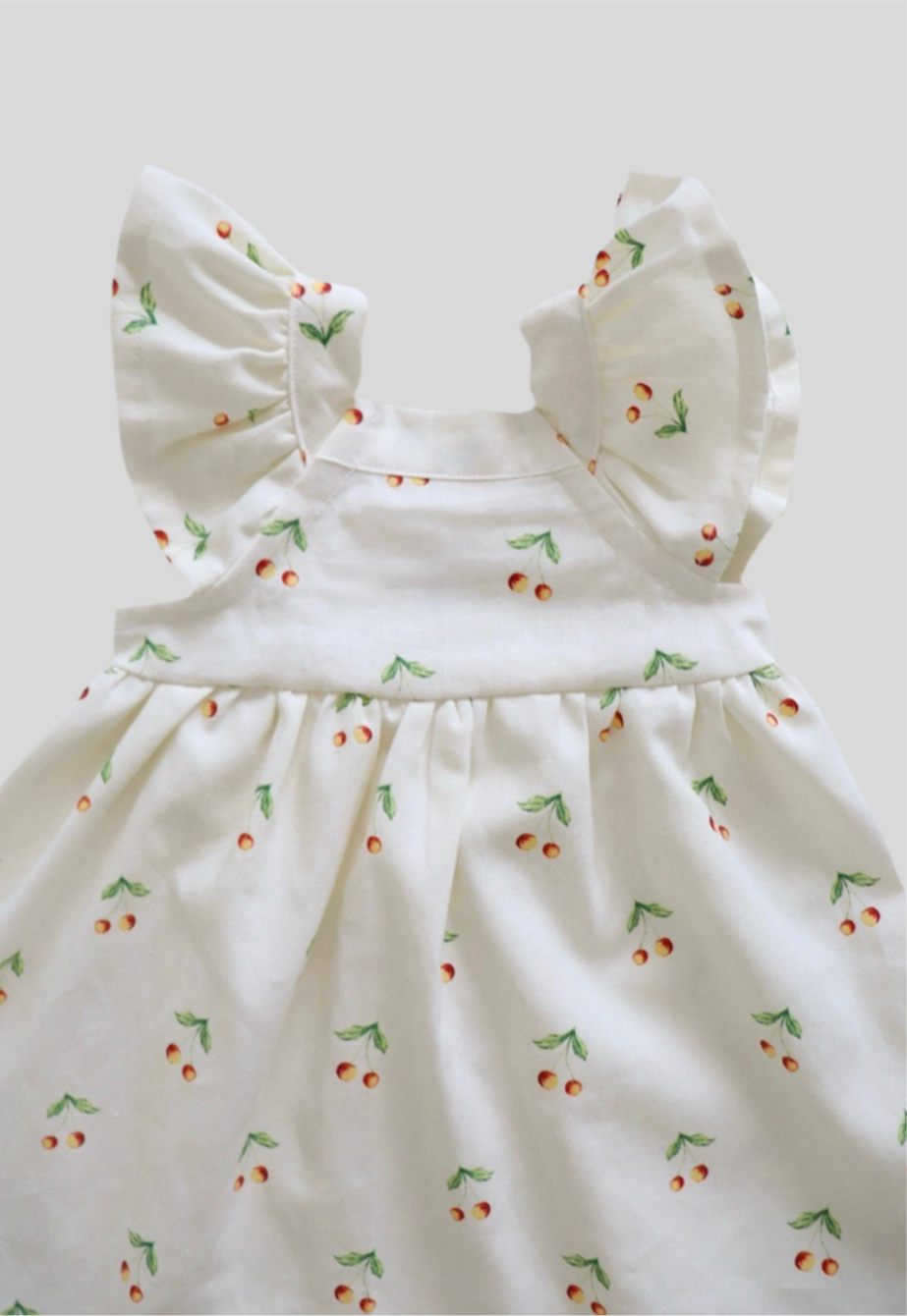 The Little Frill Dress - Cherry